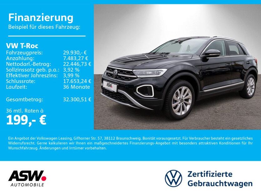 VW T-Roc 20.400 km 29.930 € Sinsheim 74889