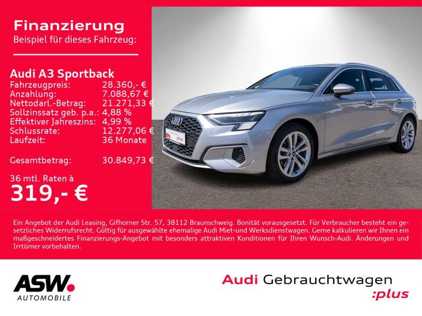 Audi A3 87.500 km 28.360 € Heilbronn 74074
