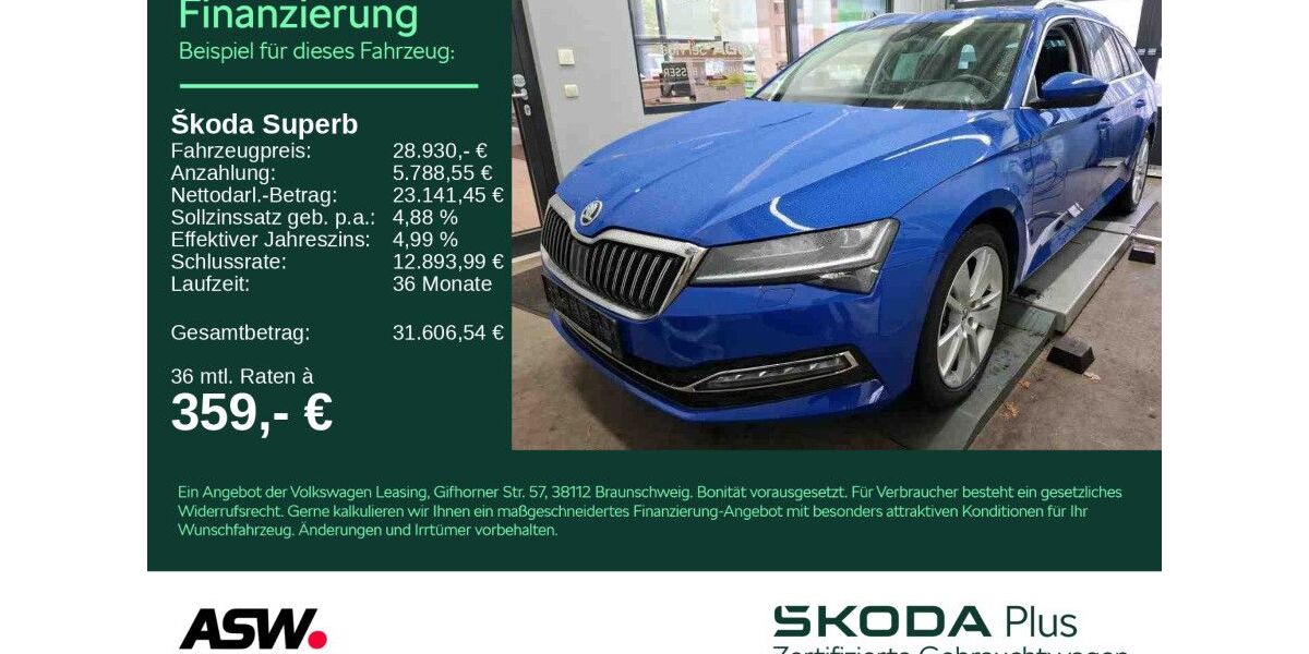 Skoda Superb 82.500 km 25.990 &euro; Heilbronn 74076