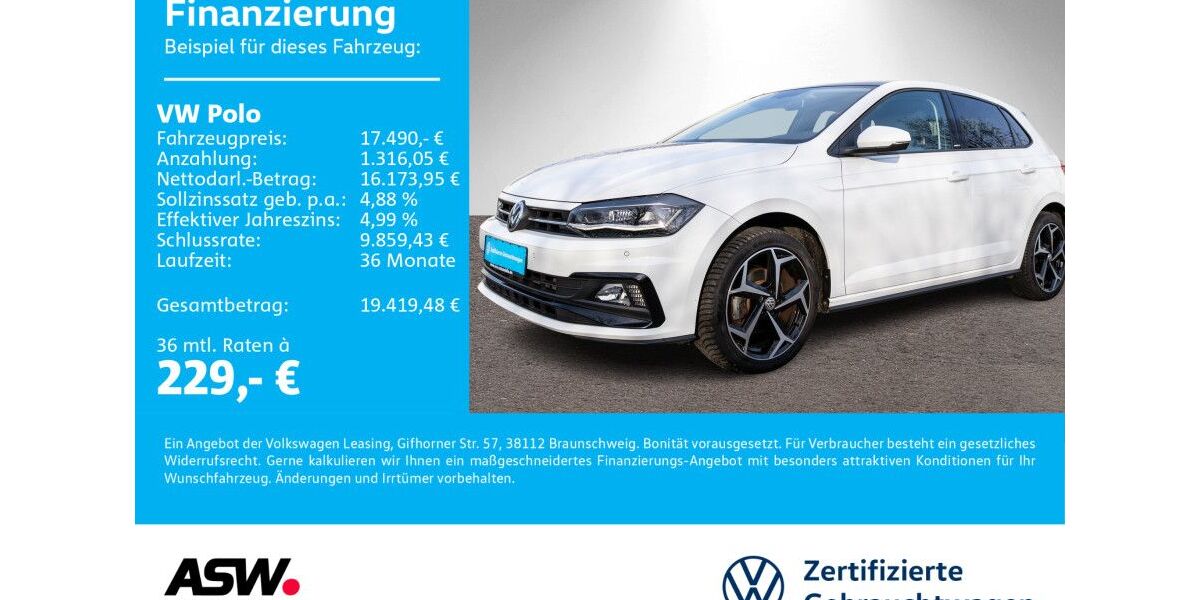 VW Polo 42.800 km 17.490 &euro; Neckarsulm 74172