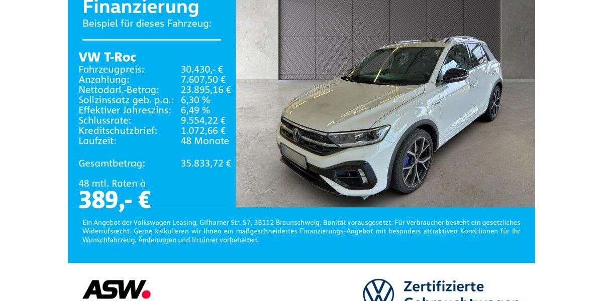 VW T-Roc 99.600 km 30.430 &euro; Bad Rappenau 74906