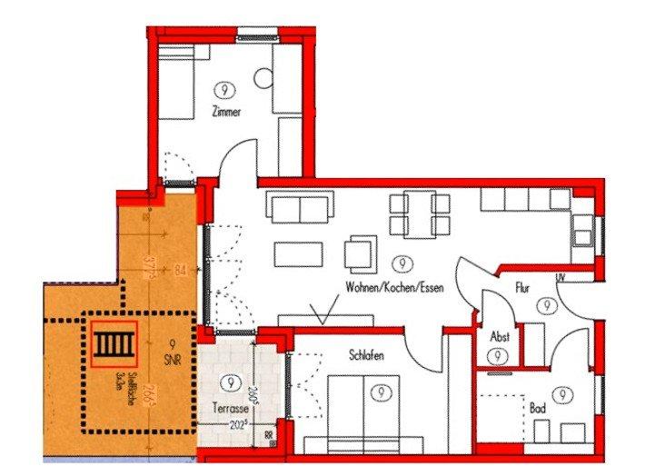 Erdgeschoßwohnung Schwaigern - 3 Zimmer, 74 m&sup2;, 359.900&euro; | Angebot:26602871