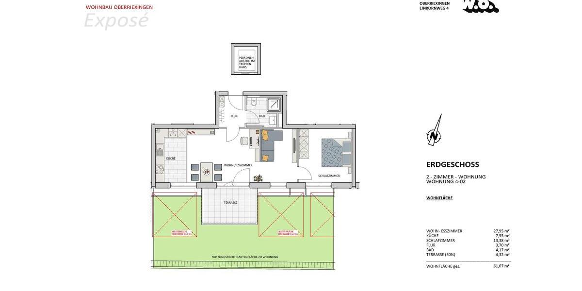 Wohlfühloase: Geräumige 2-Zimmer-Wohnung in ruhiger Lage 2 zimmer