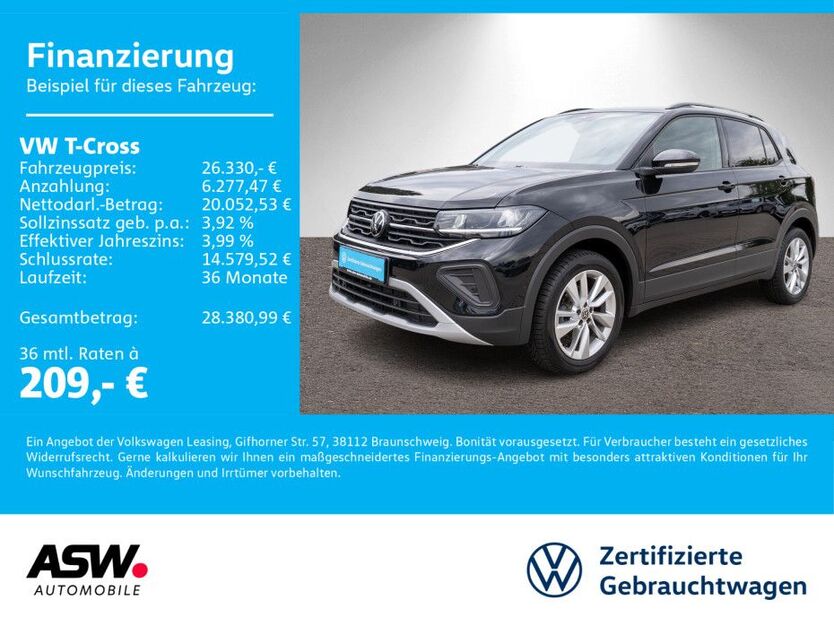 VW T-Cross 25.900 km 24.960 € Neckarsulm 74172
