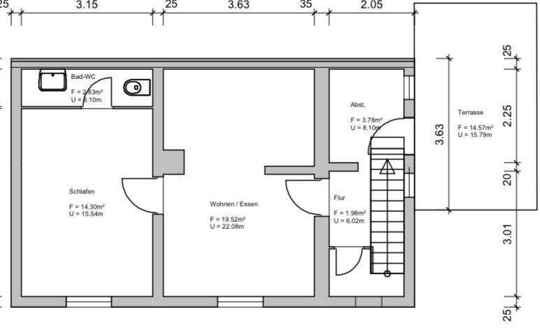 Einfamilienhaus Heilbronn Kirchhausen - 3 Zimmer, 98 m&sup2;, 209.000&euro; | Angebot:25719223