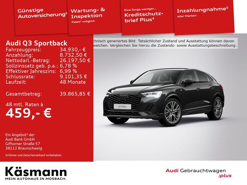 Audi Q3 56.938 km 34.930 € Mosbach 74821
