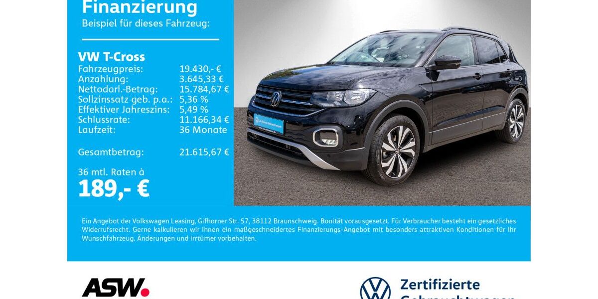 VW T-Cross 8.990 km 18.760 &euro; Bad Rappenau 74906