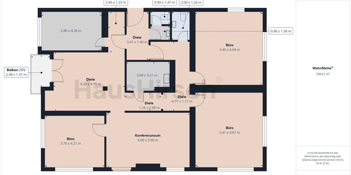 Zentral gelegene Gewerbefläche mit variabler Aufteilung und Top-Ausstattung inklu. 4 Stellplätzen 6 zimmer