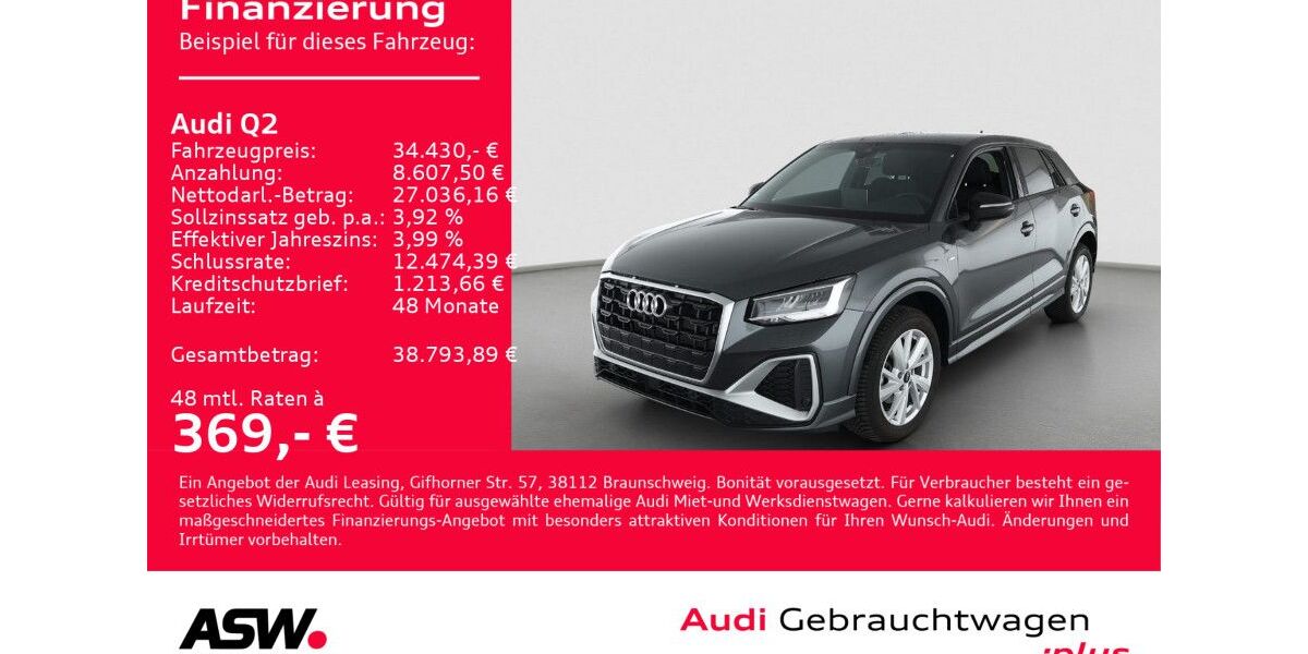 Audi Q2 11.700 km 34.430 &euro; Heilbronn 74074
