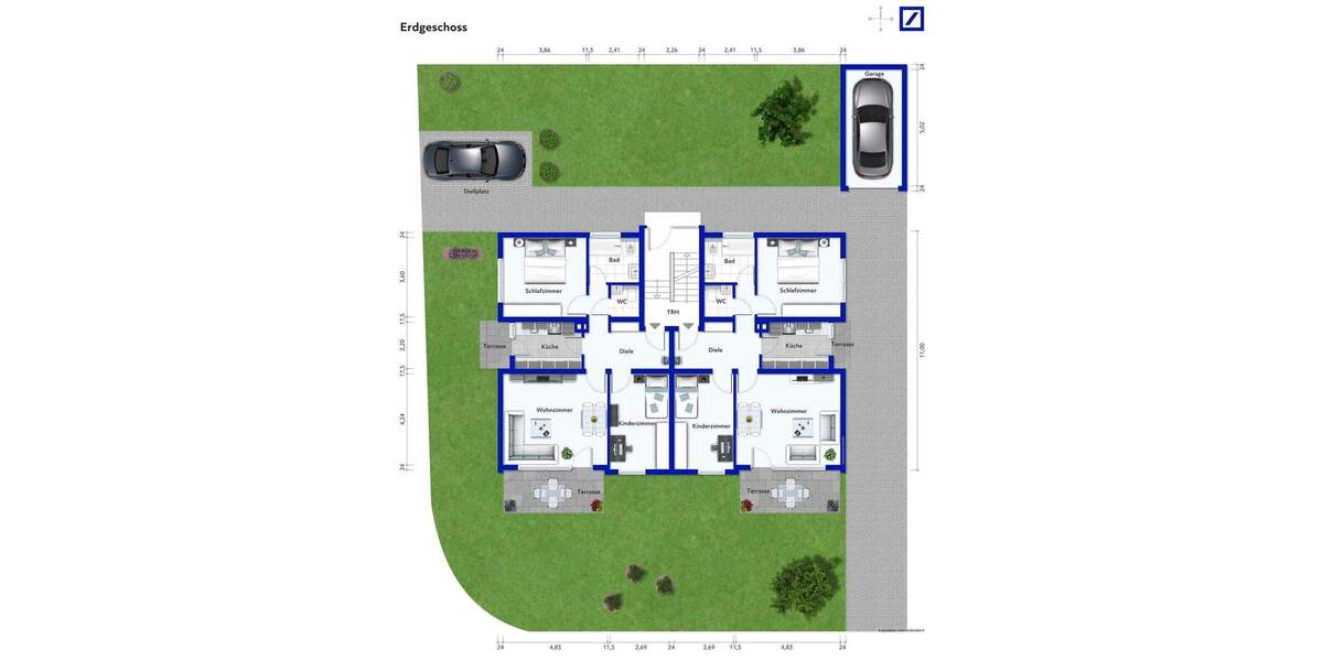 Vielfältig nutzbares 4-Familienhaus in gefragter Lage von Ludwigsburg-Pflugfelden 1 zimmer