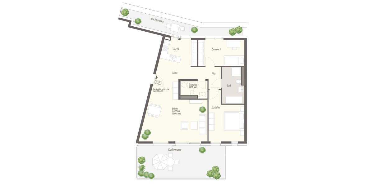 3,5 - Zimmer Penthouse-Wohnung 