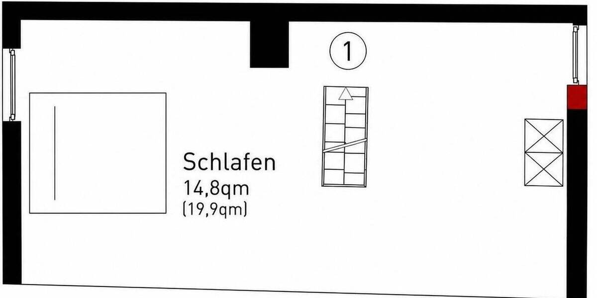 Etagenwohnung Eppingen - 2 Zimmer, 48 m&sup2;, 790&euro; | Angebot:26859257