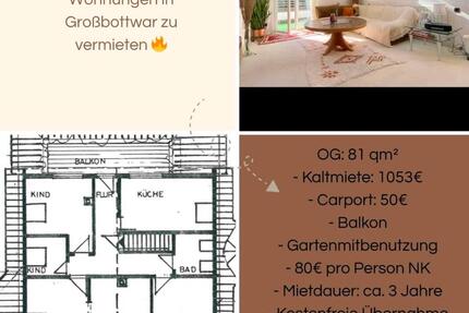 Wohnung Steinheim an der Murr - 4 Zimmer, 81 m&sup2;, 1.053&euro; | Angebot:26448397