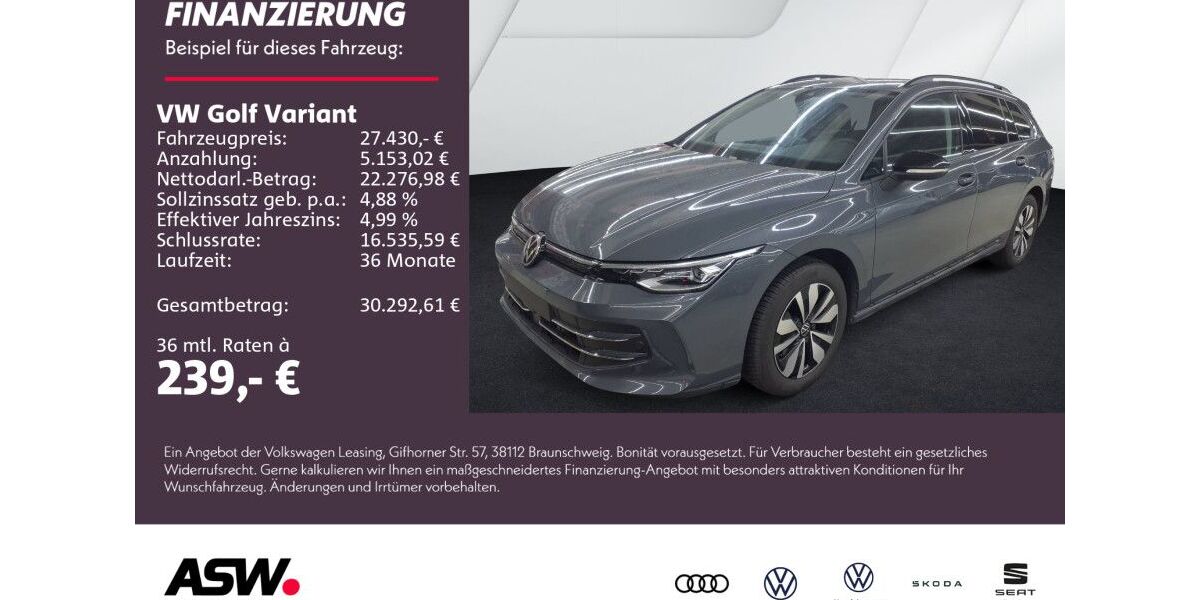 VW Golf 25.300 km 27.430 &euro; Weinsberg 74189