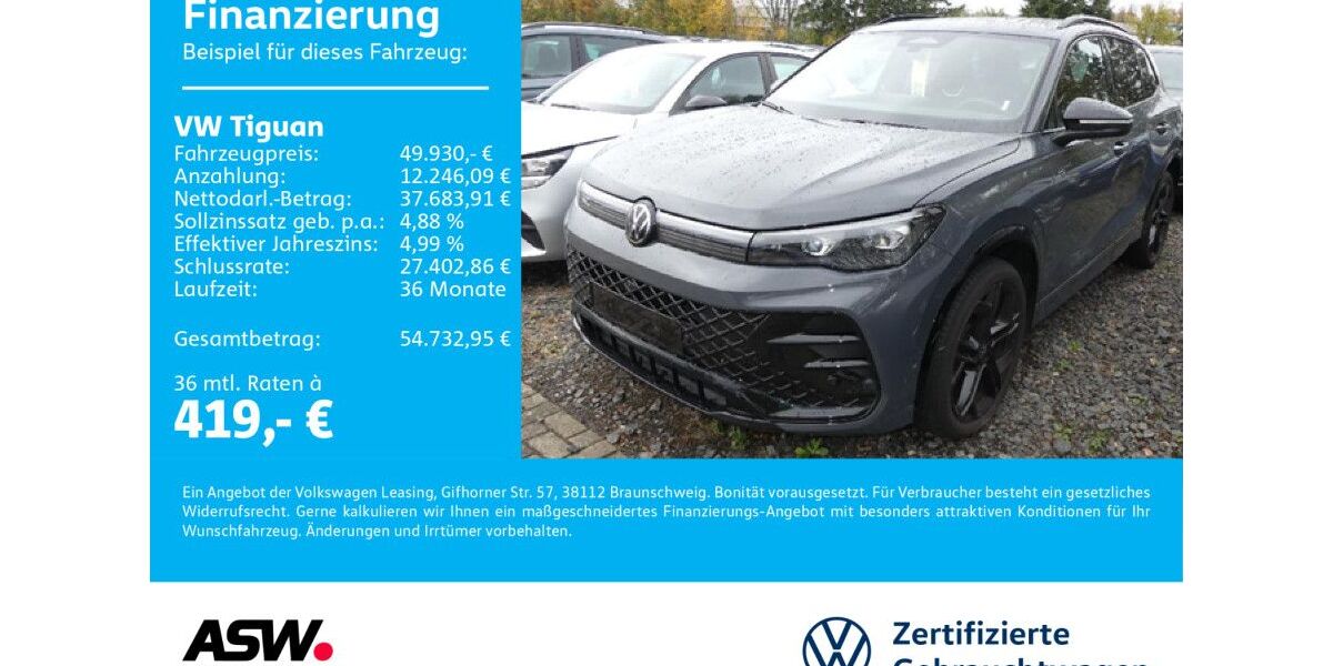 VW Tiguan 24.900 km 49.930 € Neckarsulm 74172
