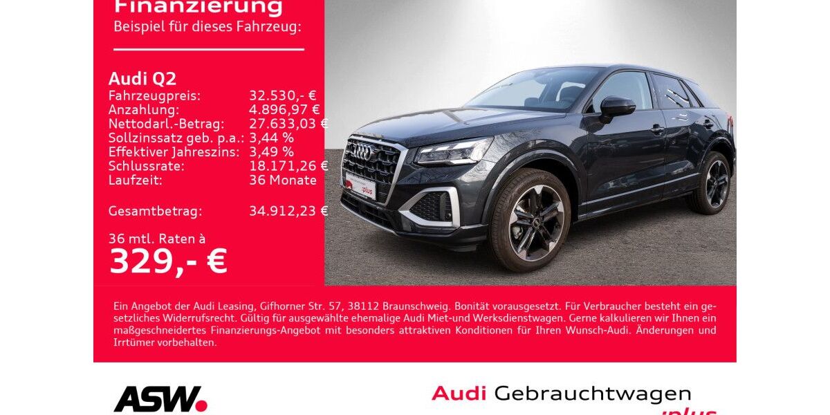 Audi Q2 9.900 km 32.530 &euro; Heilbronn 74074
