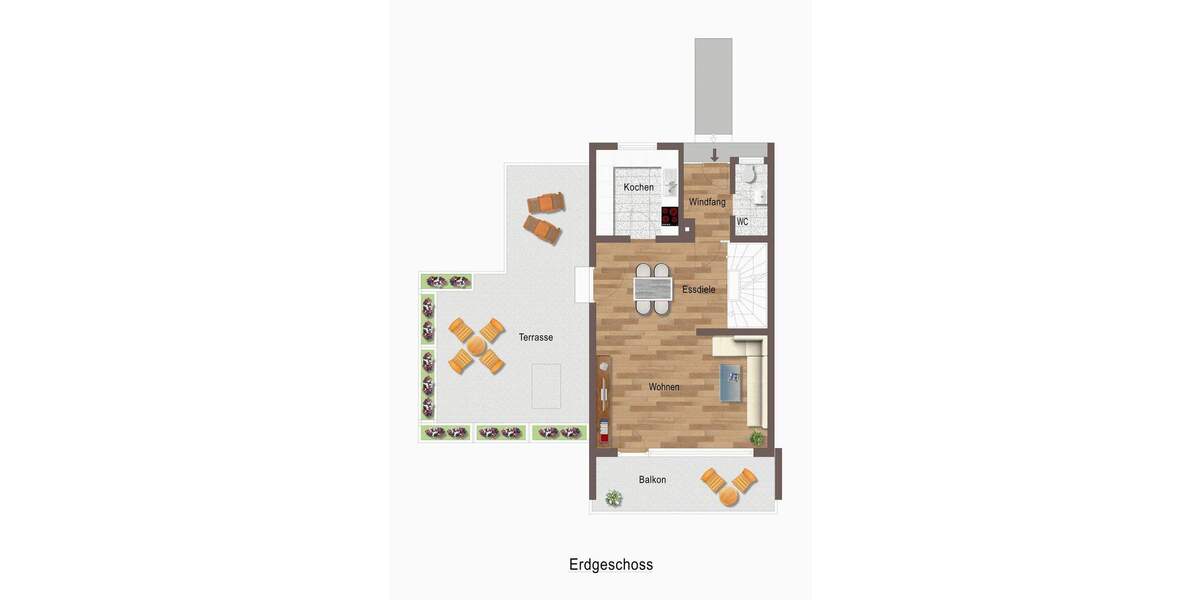 Reihenendhaus Großbottwar - 6 Zimmer, 147 m&sup2;, 449.000&euro; | Angebot:23240569