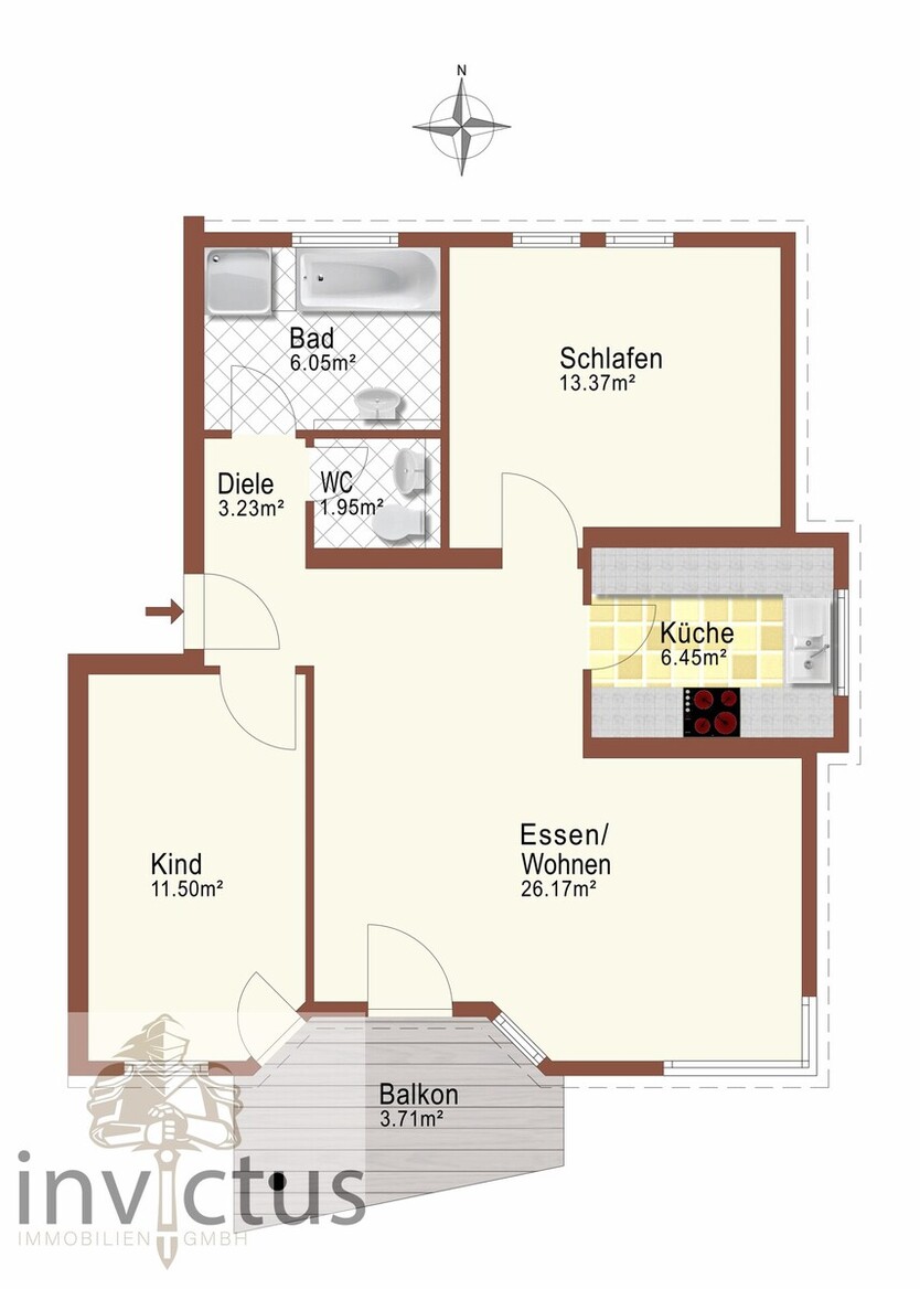 Perfekt für Paare & Familien: 3-Zimmer-Wohnung in Heilbronn-Biberach 3 zimmer
