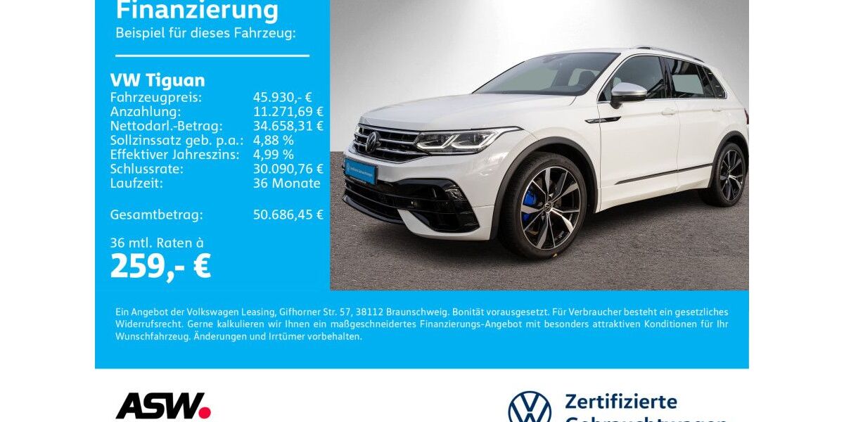 VW Tiguan 20.300 km 45.930 € Neckarsulm 74172