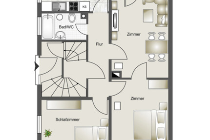 Helle 3-Zimmer-Wohnung Hochparterre 3- Familienhaus HN Zentrum 3 zimmer