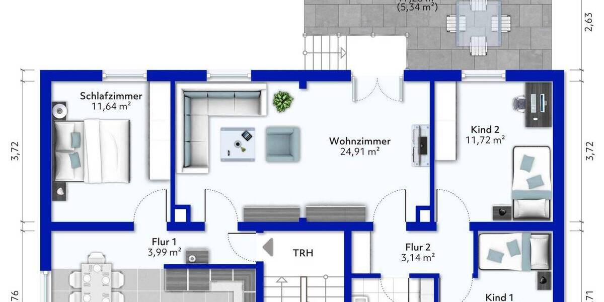 Etagenwohnung Ludwigsburg Eglosheim - 4 Zimmer, 92 m&sup2;, 360.000&euro; | Angebot:26882222