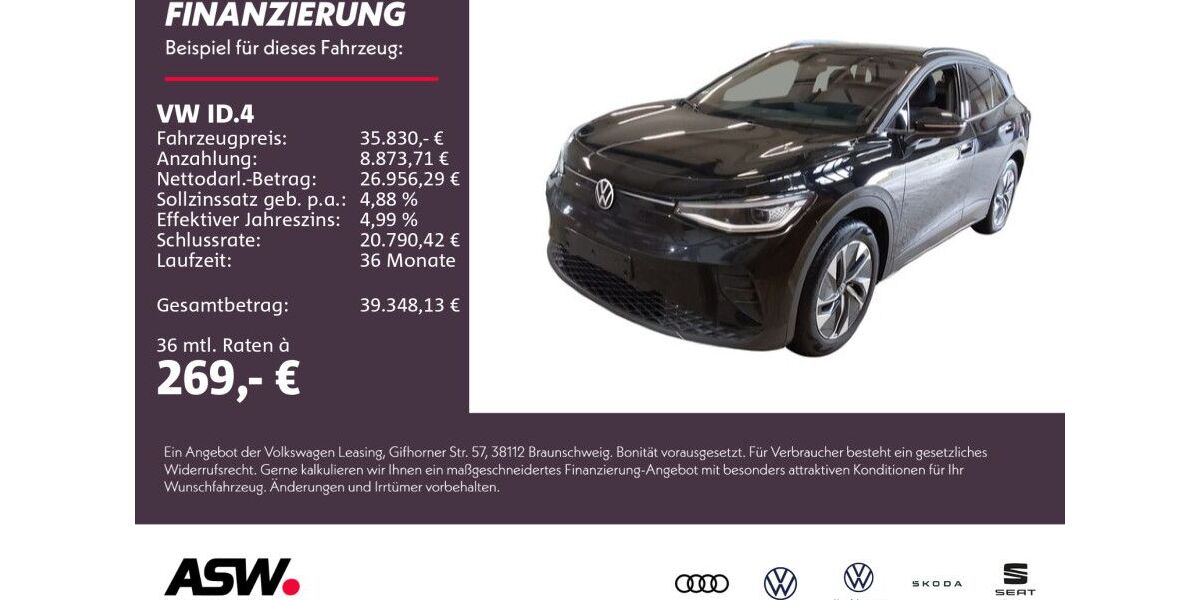 VW ID.4 12.990 km 35.830 € Weinsberg 74189