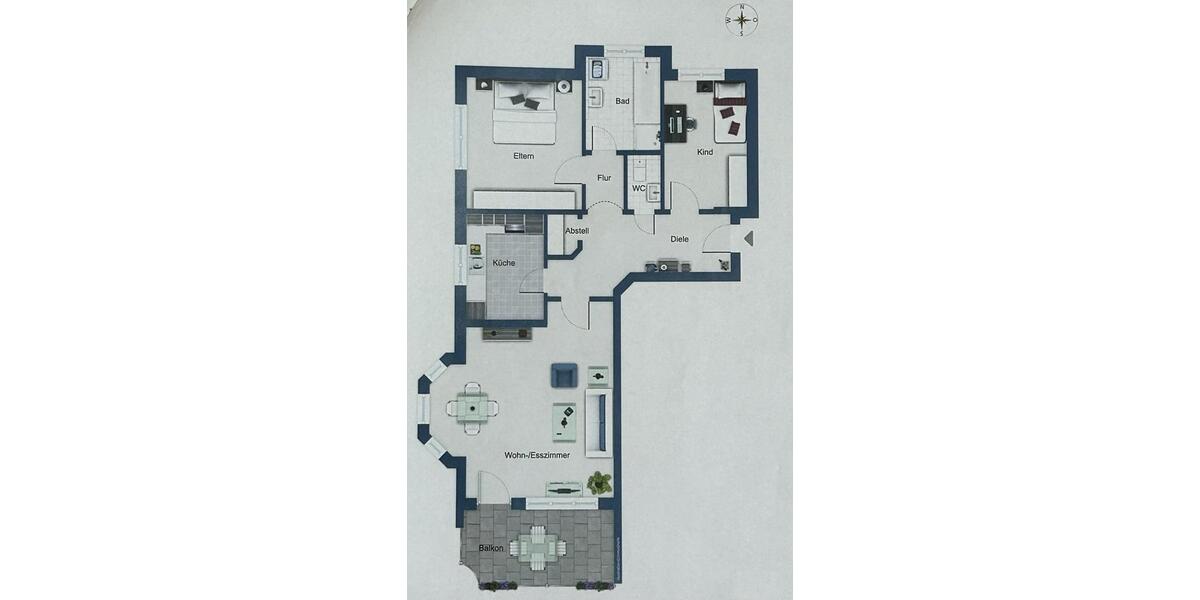Etagenwohnung Bretzfeld - 3.5 Zimmer, 77 m&sup2;, 285.000&euro; | Angebot:27085523