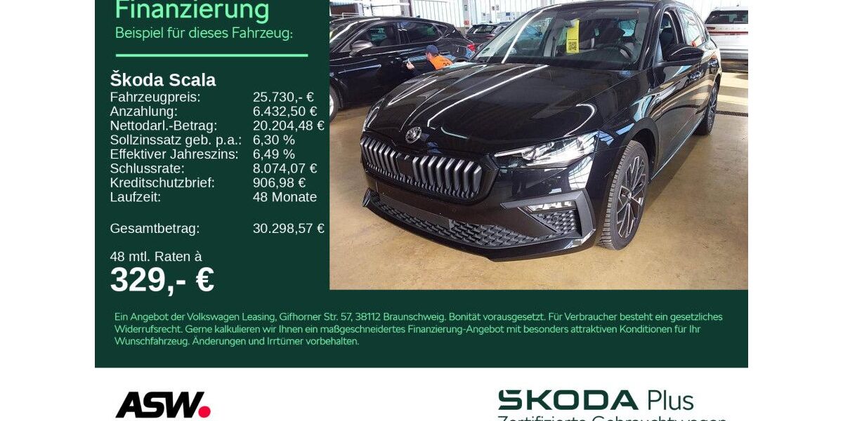 Skoda Scala 25.850 km 25.730 &euro; Heilbronn 74076