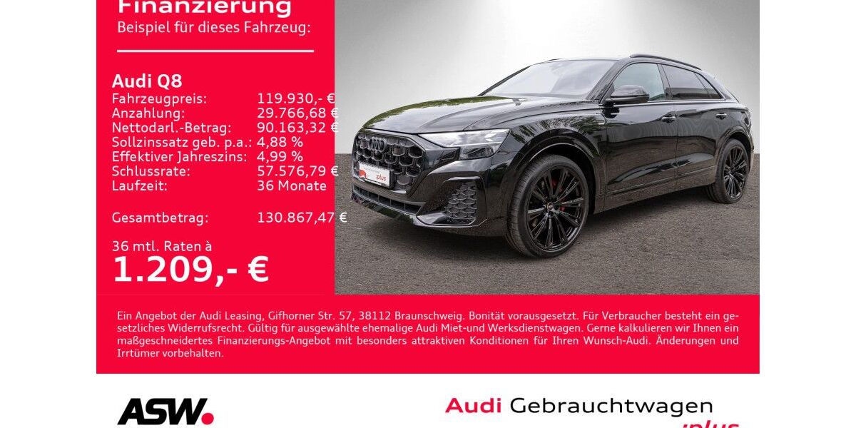 Audi Q8 4.990 km 119.930 € Heilbronn 74074