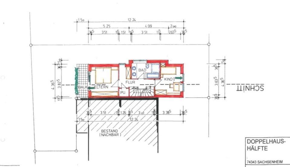 Doppelhaushälfte Sachsenheim - 5 Zimmer, 95 m&sup2;, 605.000&euro; | Angebot:27217684