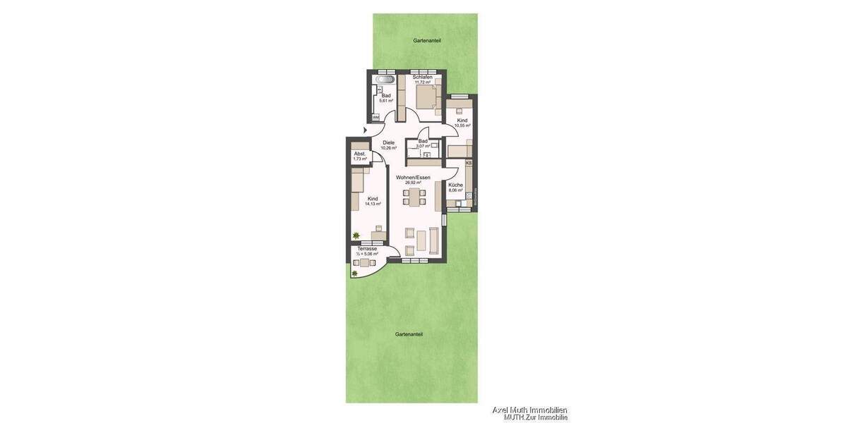 Etagenwohnung Sinsheim - 4 Zimmer, 97 m&sup2;, 298.500&euro; | Angebot:25660543
