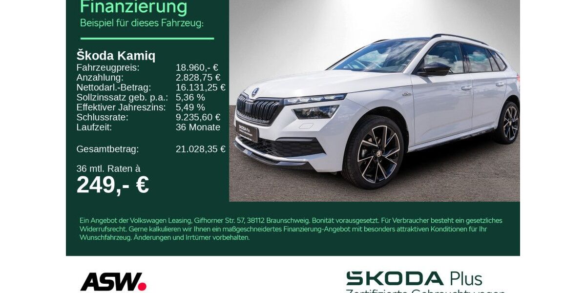 Skoda Kamiq 88.900 km 18.960 &euro; Heilbronn 74076