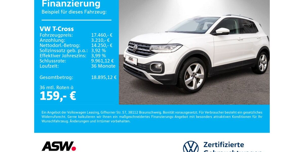 VW T-Cross 68.300 km 16.390 &euro; Sinsheim 74889