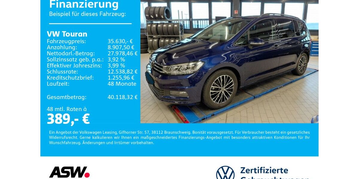 VW Touran 26.900 km 35.630 &euro; Neckarsulm 74172