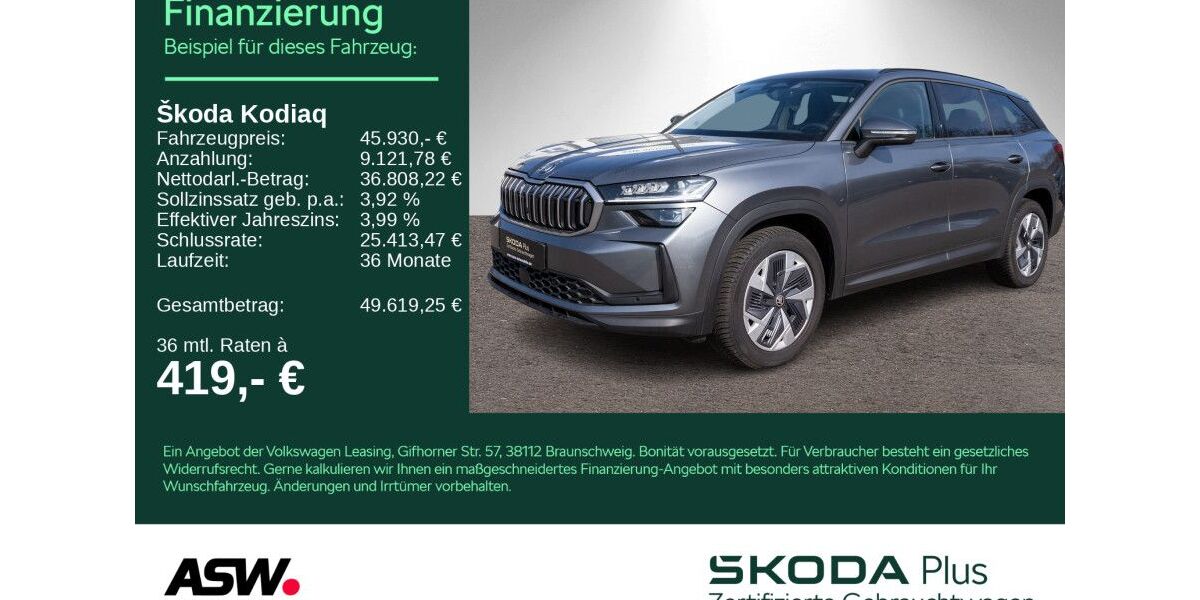 Skoda Kodiaq 21.990 km 44.830 &euro; Heilbronn 74076