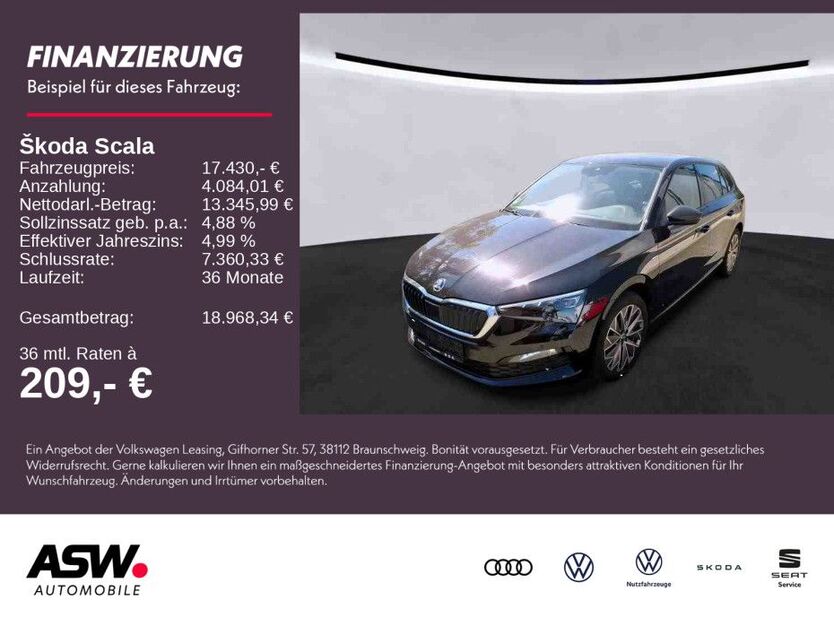 Skoda Scala 48.500 km 17.430 € Weinsberg 74189