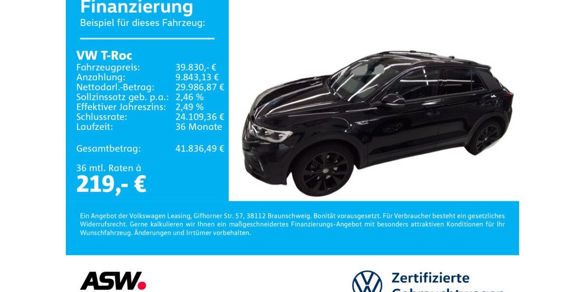 VW T-Roc 23.990 km 39.830 &euro; Neckarsulm 74172