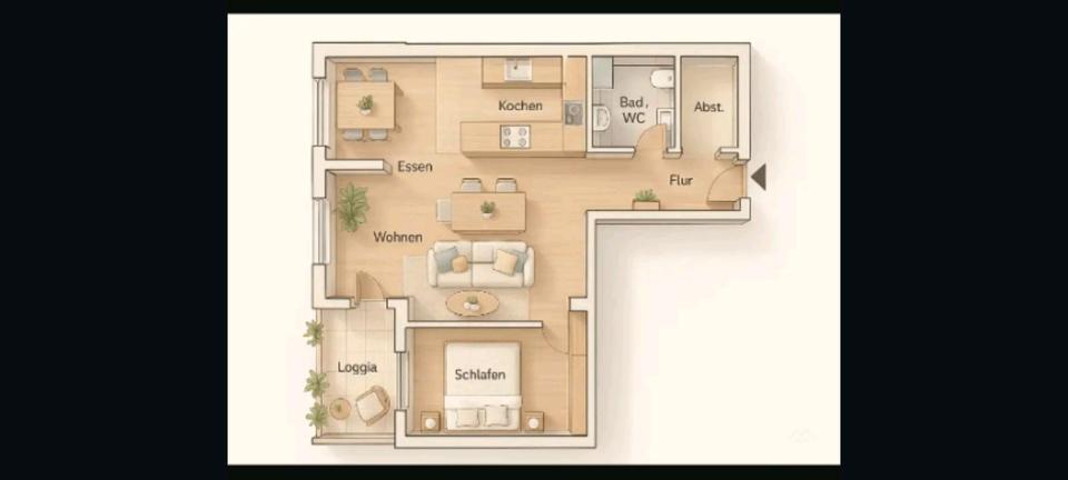 Erdgeschoßwohnung Ludwigsburg Eglosheim - 2.5 Zimmer, 52 m&sup2;, 180.000&euro; | Angebot:24836035