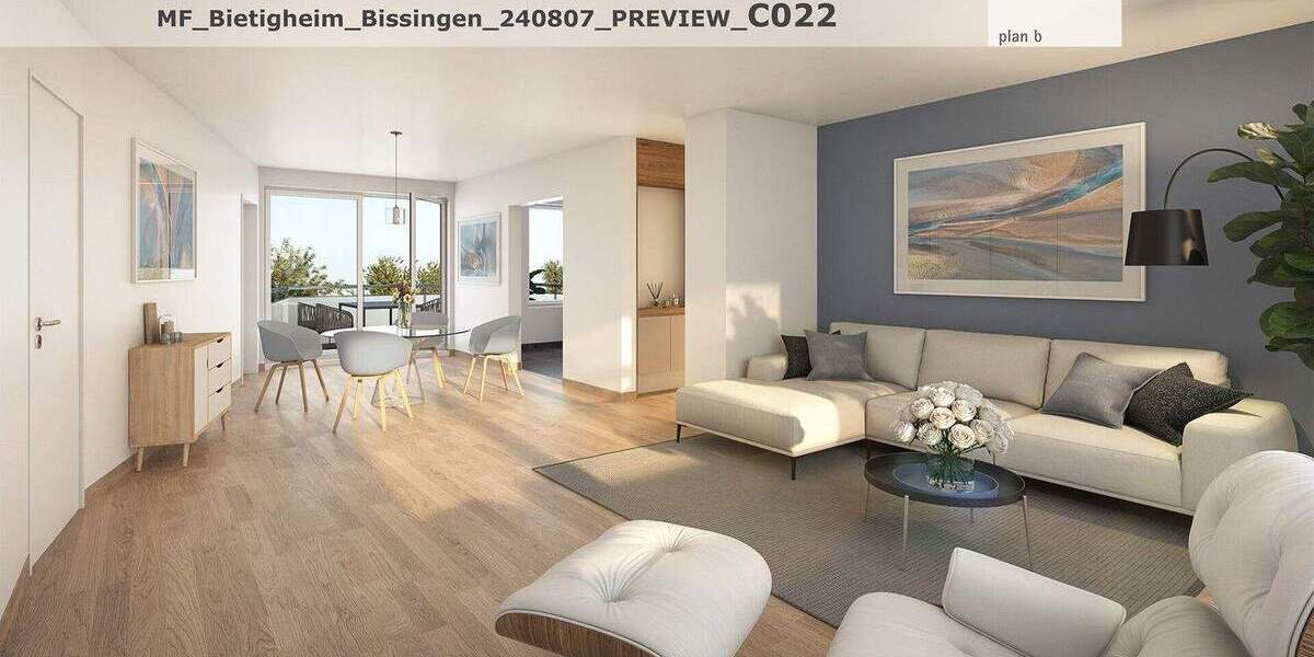 Etagenwohnung Bietigheim-Bissingen Bissingen - 4 Zimmer, 107 m&sup2;, 575.000&euro; | Angebot:25777910