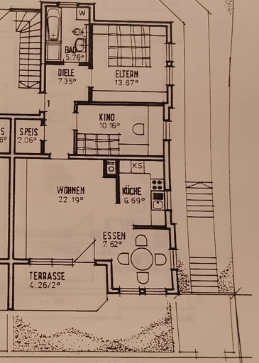 Gepflegte 3 Zi.-EG-Wohnung in sonniger u. ruhiger Lage - Etagenwohnung Hardthausen am Kocher | Angebot:26265829