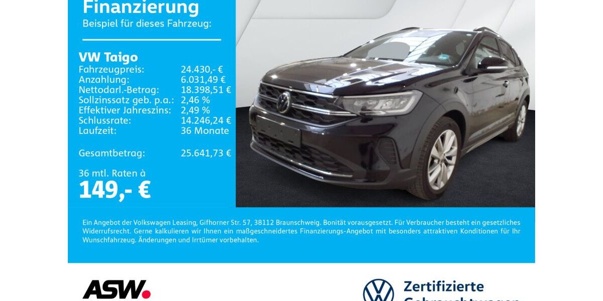 VW Taigo 25.300 km 24.430 € Neckarsulm 74172
