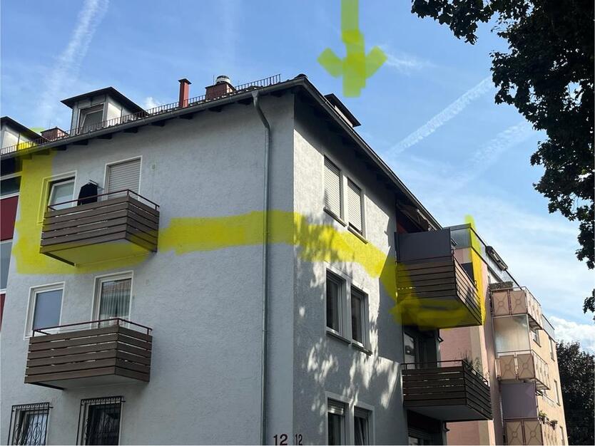 3-Zimmer-Wohnung mit 4. Zimmer im DG, 2 Balkone & Garage