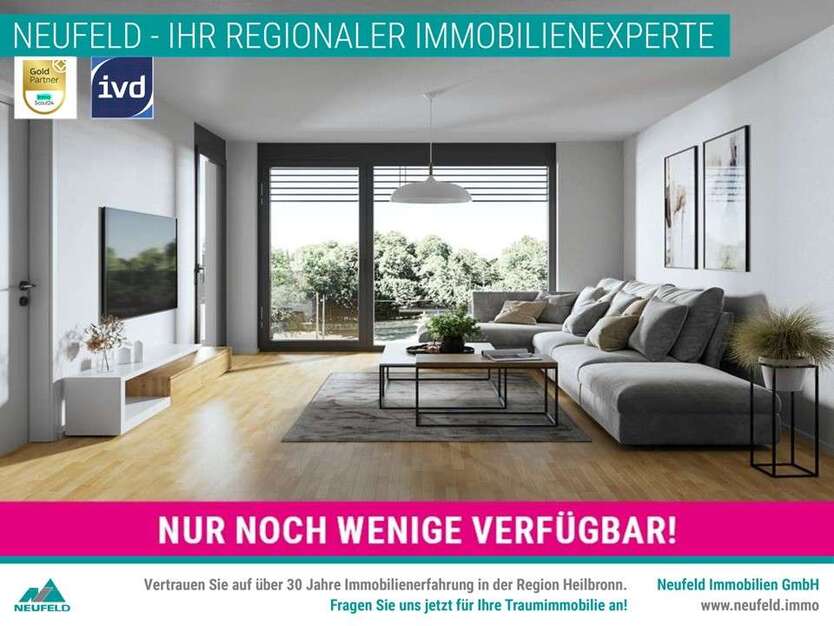 Wohnung zum Mieten in Heilbronn 1.175 € 63.29 m² 2 zimmer