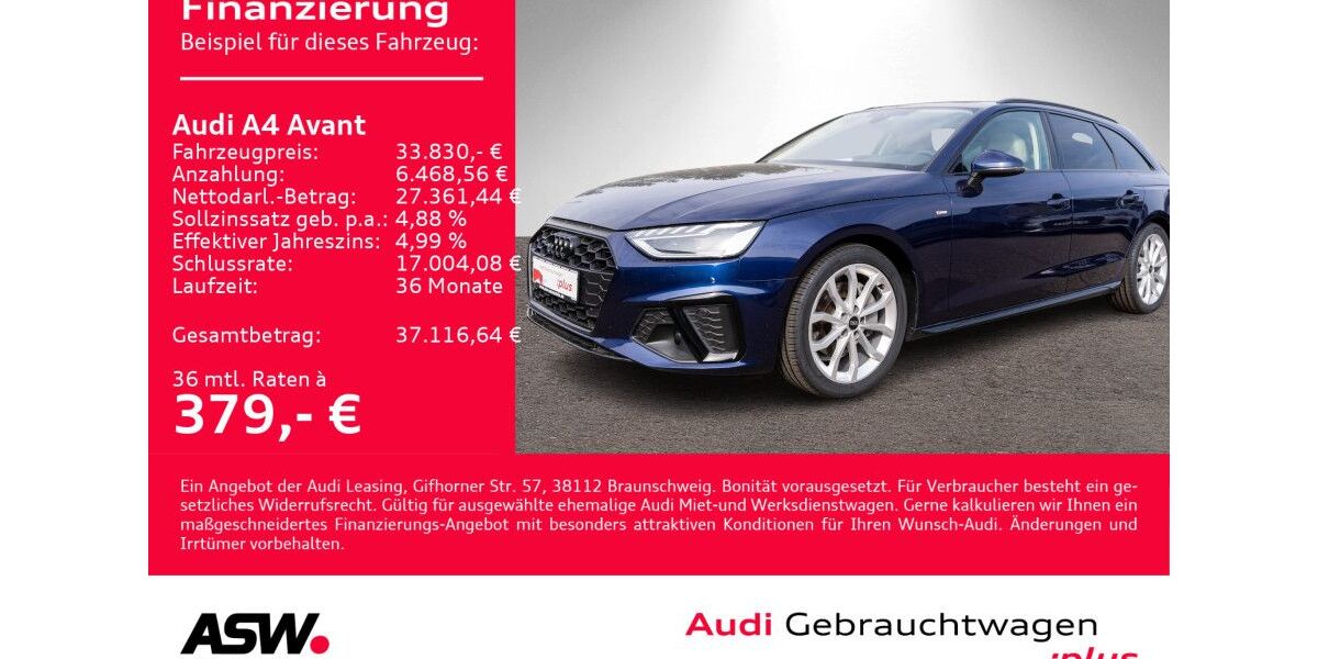 Audi A4 52.200 km 32.430 &euro; Heilbronn 74074