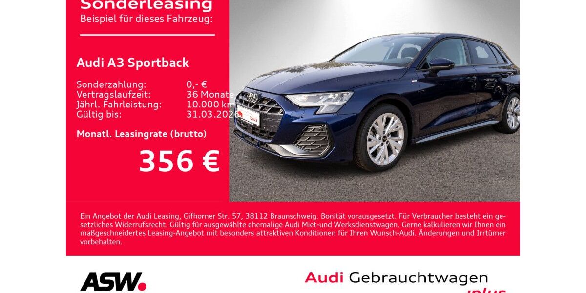 Audi A3 15.800 km 31.890 &euro; Heilbronn 74074