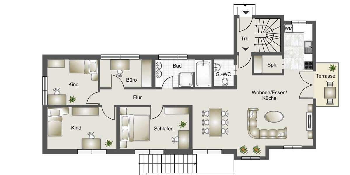 Etagenwohnung Pfedelbach / Untersteinbach Untersteinbach - 5 Zimmer, 113 m&sup2;, 369.000&euro; | Angebot:23759156