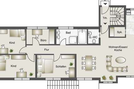 Wohnung Pfedelbach / Untersteinbach Untersteinbach - 5 Zimmer, 113 m&sup2;, 369.000&euro; | Angebot:23759156