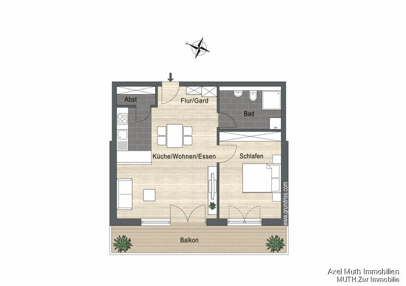 Etagenwohnung Sulzfeld - 2 Zimmer, 62 m&sup2;, 319.362&euro; | Angebot:22890272