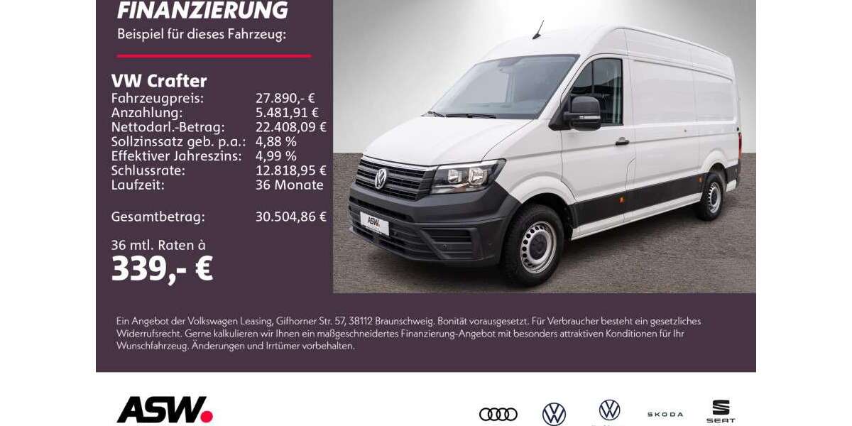VW Crafter 32.800 km 27.890 € Bad Rappenau 74906