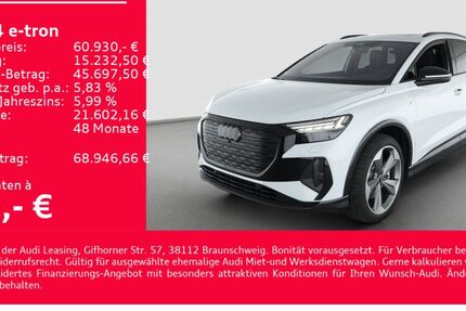 Audi Q4 e-tron 6.300 km 60.930 € Heilbronn 74074